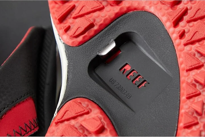 Reef Fanning Pregame Men's Sandals Black/Red : 6 D - Medium - Image 7