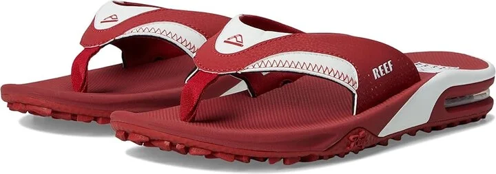 Reef Fanning Pregame Men's Sandals Crimson/White : 12 D - Medium