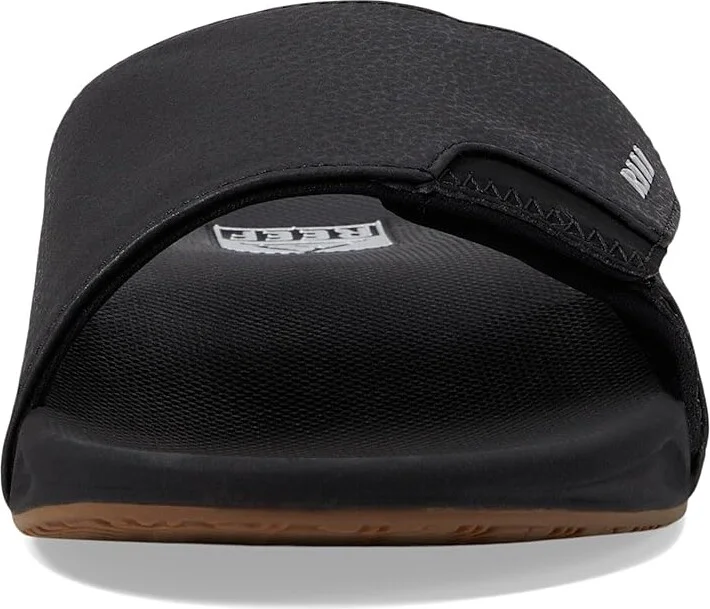Reef Fanning Slide Men's Shoes Black/Silver : 6 D - Medium, Synthetic - Image 2