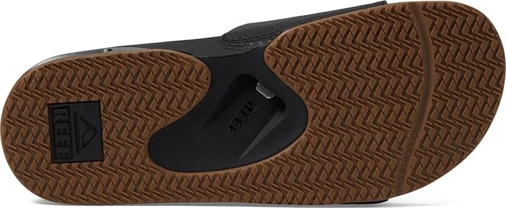 Reef Fanning Slide Men's Shoes Black/Silver : 6 D - Medium, Synthetic - Image 3