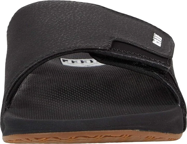 Reef Fanning Slide Men's Shoes Black/Silver : 6 D - Medium, Synthetic - Image 5