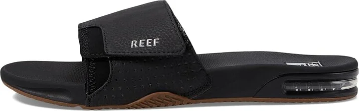 Reef Fanning Slide Men's Shoes Black/Silver : 6 D - Medium, Synthetic - Image 6