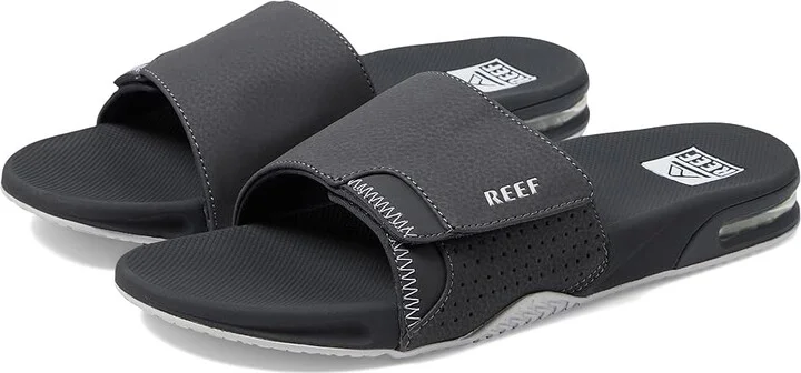 Reef Fanning Slide Men's Shoes Shadow : 6 D - Medium, Synthetic