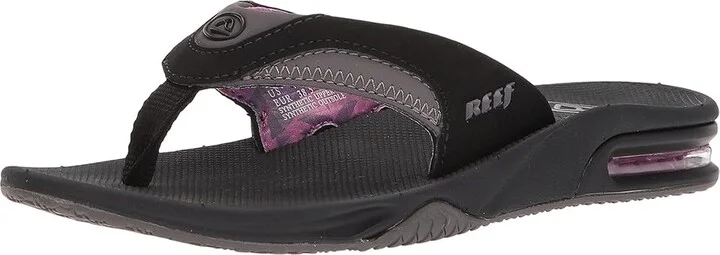 Reef Fanning W Women's Sandals Black/Grey 2 : 5 B - Medium, Synthetic - Image 2