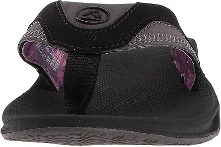 Reef Fanning W Women's Sandals Black/Grey 2 : 5 B - Medium, Synthetic - Image 6
