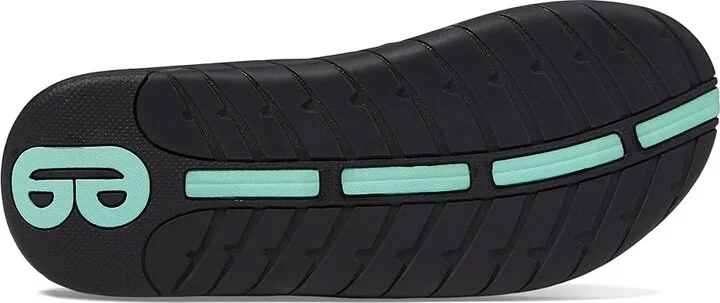 Reef Girls Slap 3 Women's Shoes Black/Black/Aqua : 10 B - Medium, EVA/Synthetic - Image 4