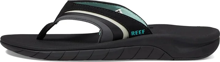 Reef Girls Slap 3 Women's Shoes Black/Black/Aqua : 10 B - Medium, EVA/Synthetic - Image 7