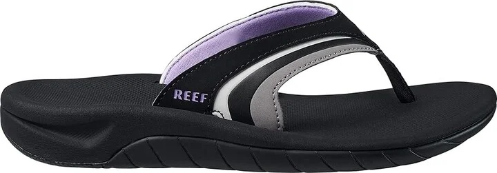 Reef Girls Slap 3 Women's Shoes Grey/Purple : 7 B - Medium, Synthetic - Image 4