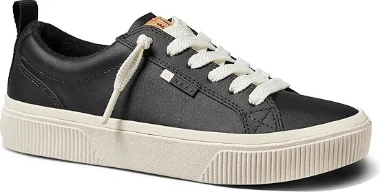 Reef Lay Day Dawn Women's Shoes Black Leather : 6.5 B - Medium - Image 4
