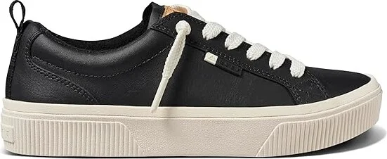 Reef Lay Day Dawn Women's Shoes Black Leather : 6.5 B - Medium - Image 5