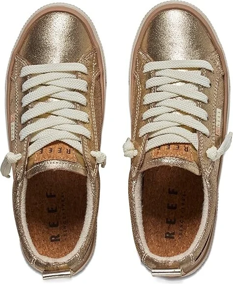 Reef Lay Day Dawn Women's Shoes Champagne Suede : 9 B - Medium, Leather - Image 2