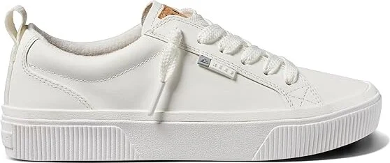 Reef Lay Day Dawn Women's Shoes White Leather : 6 B - Medium - Image 5