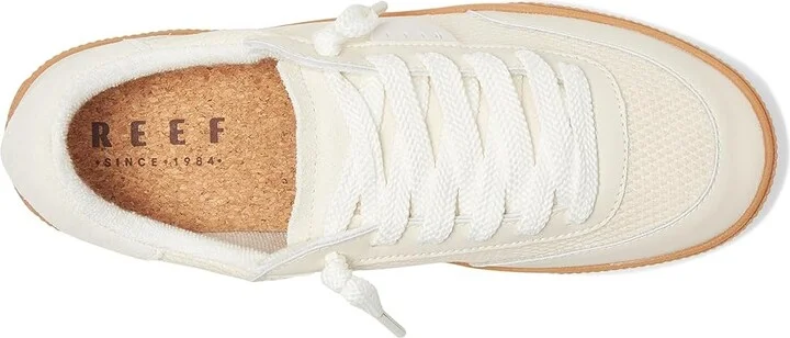 Reef Lay Day Seas Women's Shoes Vintage/White : 6 B - Medium, Leather/Rubber - Image 2