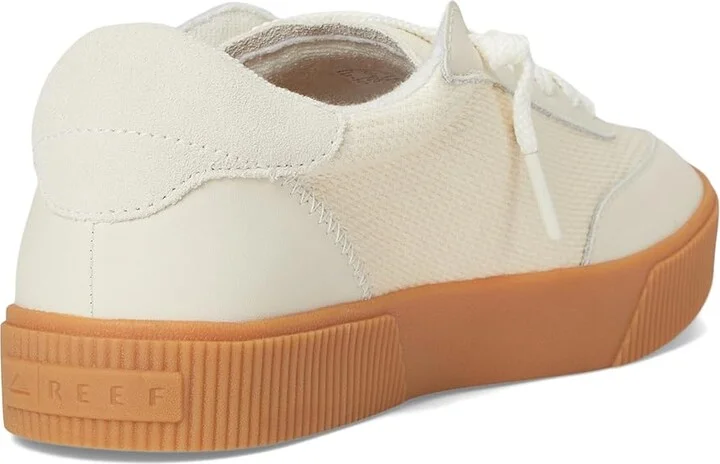 Reef Lay Day Seas Women's Shoes Vintage/White : 6 B - Medium, Leather/Rubber - Image 4