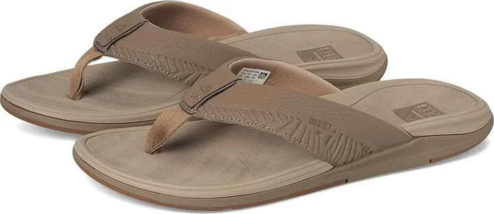 Reef Offshore Men's Wedge Shoes Fossil/Tan : 12 D - Medium, Synthetic