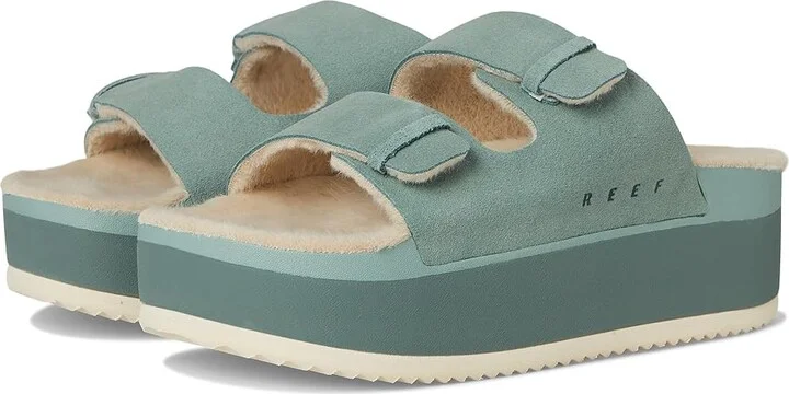 Reef Ojai Ciara Women's Sandals Frosty : 6 B - Medium, Leather/Rubber/Suede