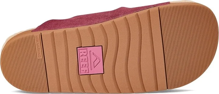 Reef Ojai Two Bar Cozy Women's Sandals Cordovan : 11 B - Medium, Leather - Image 3