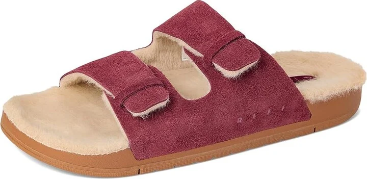 Reef Ojai Two Bar Cozy Women's Sandals Cordovan : 11 B - Medium, Leather - Image 5