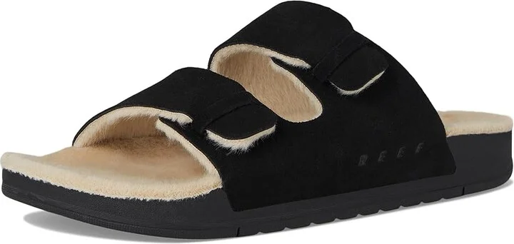 Reef Ojai Two Bar Cozy Women's Sandals Raven : 11 B - Medium, Leather - Image 5