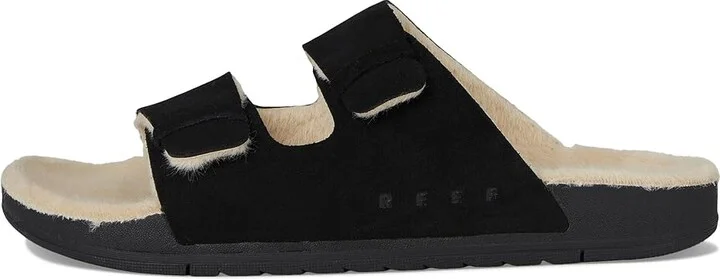Reef Ojai Two Bar Cozy Women's Sandals Raven : 11 B - Medium, Leather - Image 6