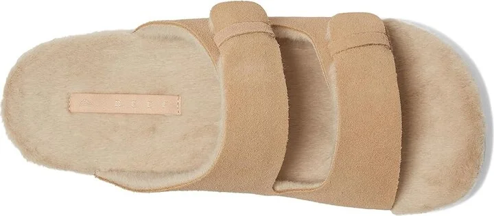 Reef Ojai Two Bar Cozy Women's Sandals Tan : 8 B - Medium, Leather - Image 2