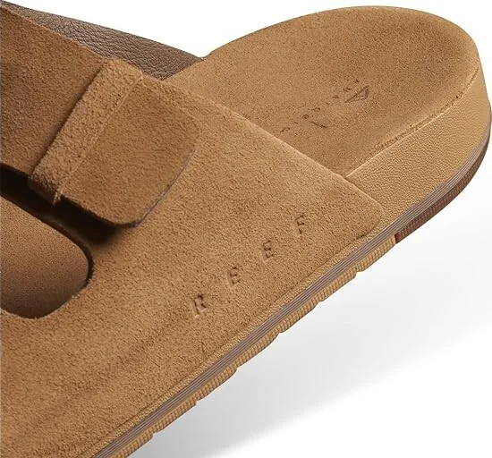 Reef Ojai Two-Bar Men's Shoes Tan : 9 D - Medium, Suede - Image 4