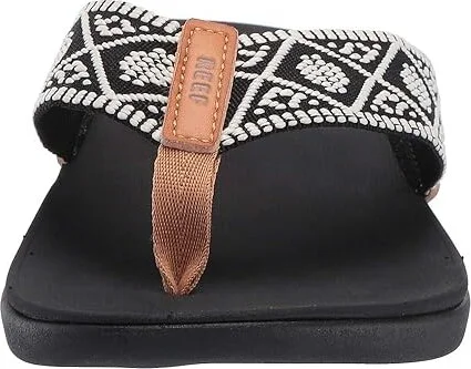Reef Ortho-Woven Women's Sandals Black/White : 5 B - Medium, Synthetic - Image 6