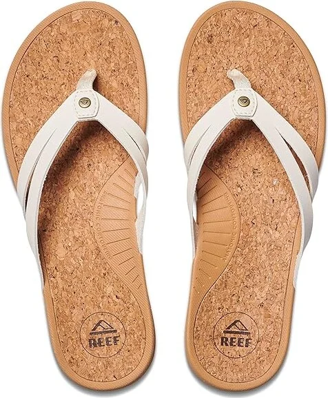 Reef Pacific Joy Women's Shoes Whisper White : 9 B - Medium - Image 2