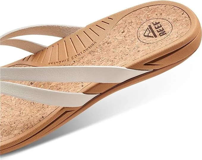 Reef Pacific Joy Women's Shoes Whisper White : 9 B - Medium - Image 4