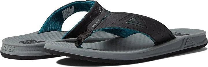 Reef Phantoms Men's Sandals Grey/Black/Green 1 : 9 D - Medium, Synthetic