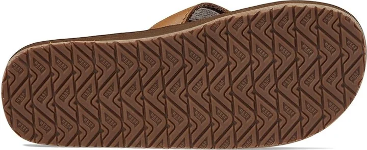 Reef Reef Leather Smoothy Men's Sandals Bronze/Brown : 6 D - Medium, Canvas/Leather/Suede - Image 4