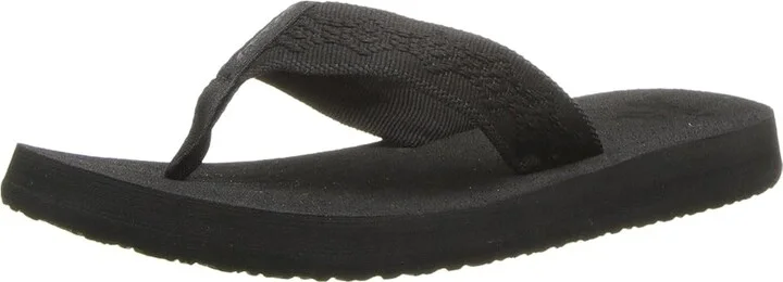 Reef Sandy Women's Sandals Black/Black : 5 B - Medium, Synthetic/Textile - Image 2