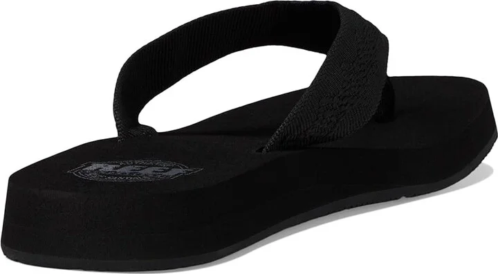 Reef Sandy Women's Sandals Black/Black : 5 B - Medium, Synthetic/Textile - Image 5
