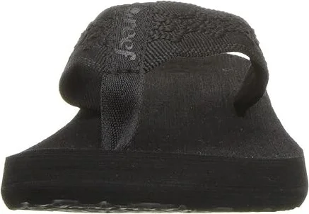 Reef Sandy Women's Sandals Black/Black : 5 B - Medium, Synthetic/Textile - Image 6