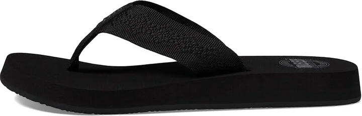 Reef Sandy Women's Sandals Black/Black : 5 B - Medium, Synthetic/Textile - Image 7