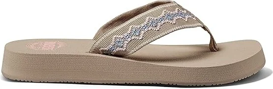 Reef Sandy Women's Sandals Sand : 7 B - Medium, Synthetic/Textile - Image 4