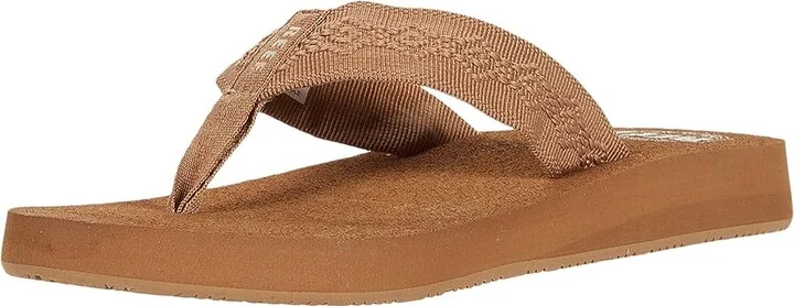 Reef Sandy Women's Sandals Tan : 5 B - Medium, Synthetic/Textile - Image 2