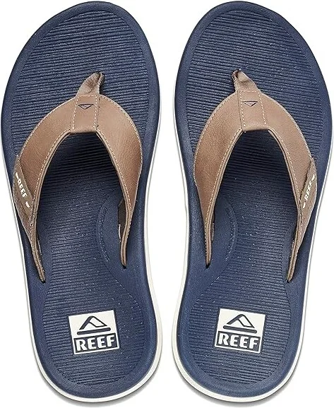 Reef Santa Ana Men's Shoes Navy/Khaki : 9 D - Medium, Synthetic - Image 2