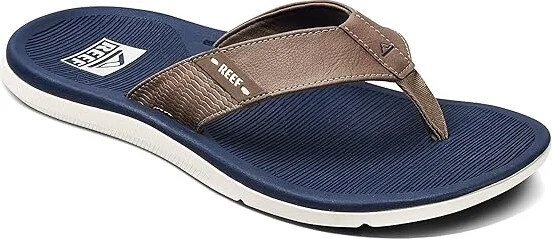 Reef Santa Ana Men's Shoes Navy/Khaki : 9 D - Medium, Synthetic