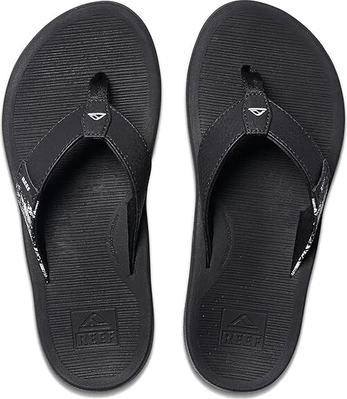Reef Santa Ana Women's Shoes Black/White : 7 B - Medium, Synthetic - Image 2