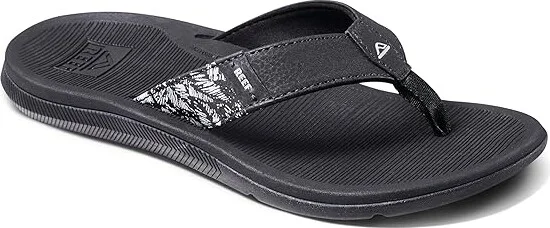 Reef Santa Ana Women's Shoes Black/White : 7 B - Medium, Synthetic
