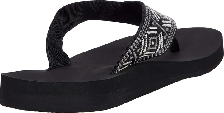 Reef Spring Woven Women's Shoes Black/White : 5 B - Medium, Textile - Image 4