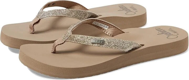 Reef Star Cushion Women's Shoes Almond : 6 B - Medium, Satin/Synthetic/EVA