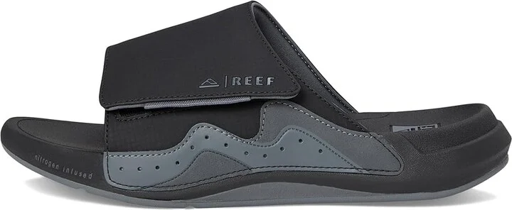 Reef Swell Cruiser Slide Men's Sandals Black/Grey : 10 D - Medium, Rubber - Image 6
