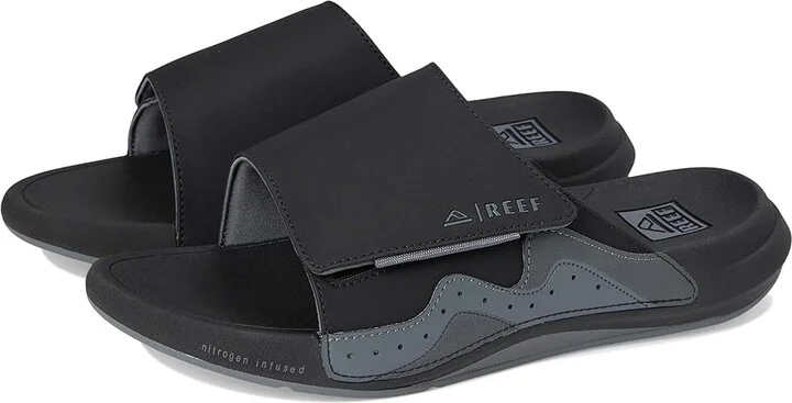 Reef Swell Cruiser Slide Men's Sandals Black/Grey : 10 D - Medium, Rubber