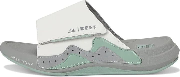 Reef Swell Cruiser Slide Men's Sandals Grey/Green : 7 D - Medium, Rubber - Image 6