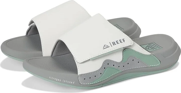 Reef Swell Cruiser Slide Men's Sandals Grey/Green : 7 D - Medium, Rubber