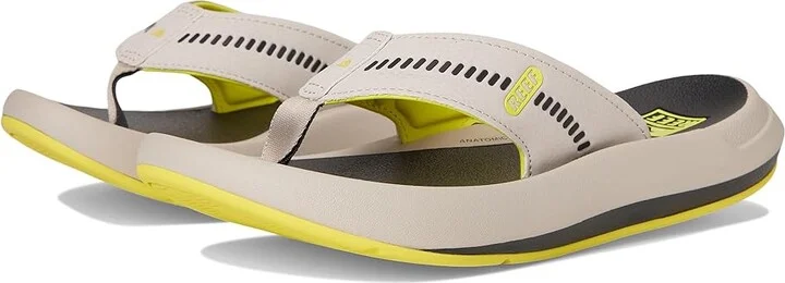 Reef Swellsole Cruiser Men's Shoes Grey/Lime : 9 D - Medium, EVA/Rubber/Synthetic