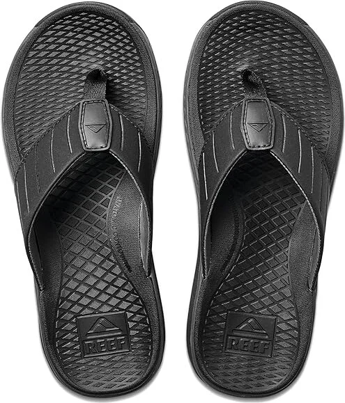 Reef The Deckhand Men's Shoes Stormy Black : 9 D - Medium, Synthetic - Image 2