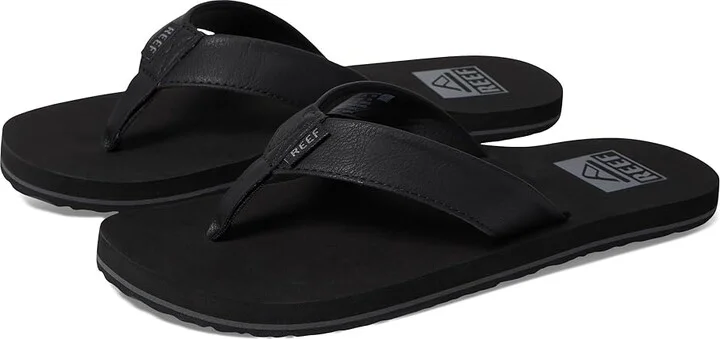 Reef Twinpin Men's Sandals Black/Black : 6 D - Medium, Synthetic